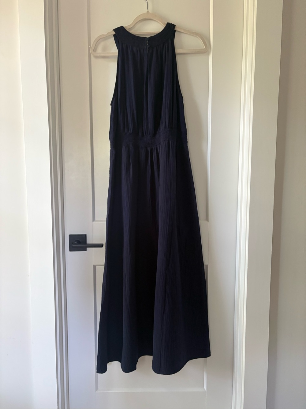 NWT Boden Sleeveless Navy Maxi Dress - Elegant Women's Summer Dress, Size 10. - Picture 6 of 10
